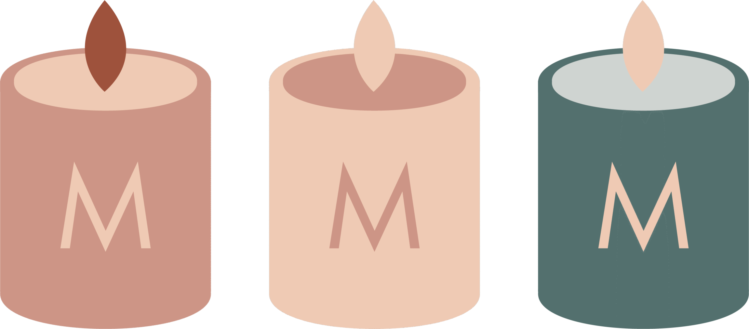 Moosh Monkey - Candle Set 1