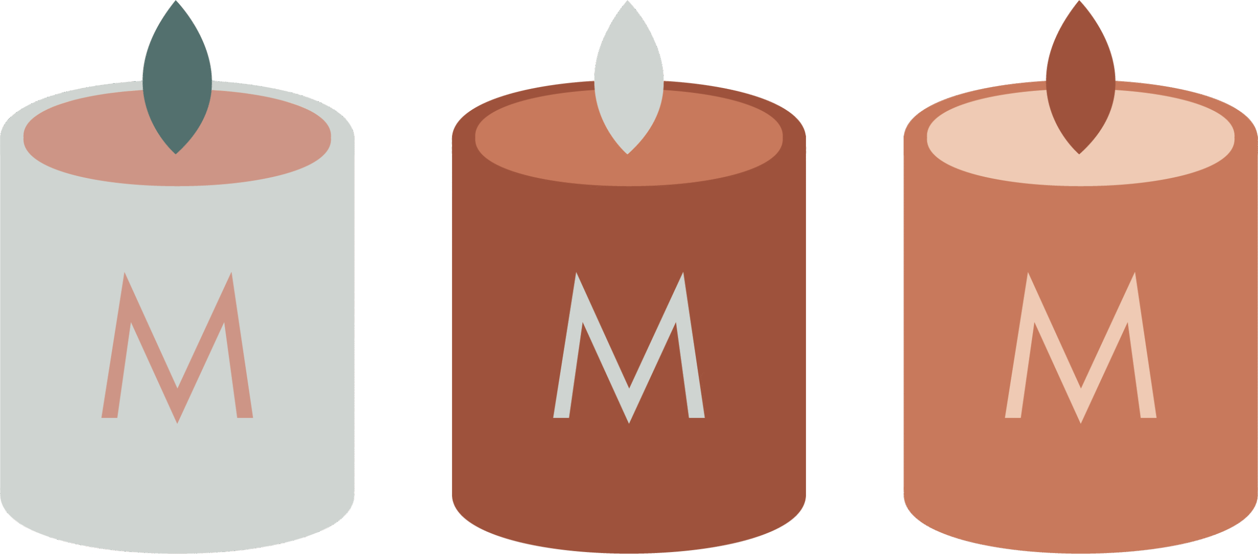 Moosh Monkey - Candle Set 2