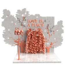 Maison ZOLTS - 10 Vibe Vending Love is a Place Wedding Bridal Photo Wall Opp Activation