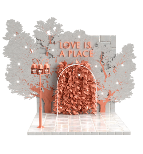 Maison ZOLTS - 10 Vibe Vending Love is a Place Wedding Bridal Photo Wall Opp Activation