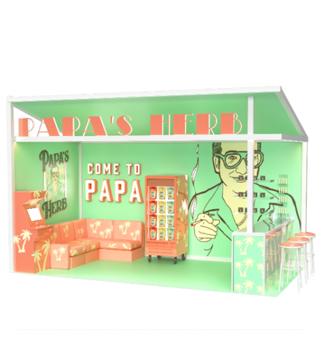 Maison ZOLTS - 4 Vibe Vending Papa's Herb Tradeshow Booth