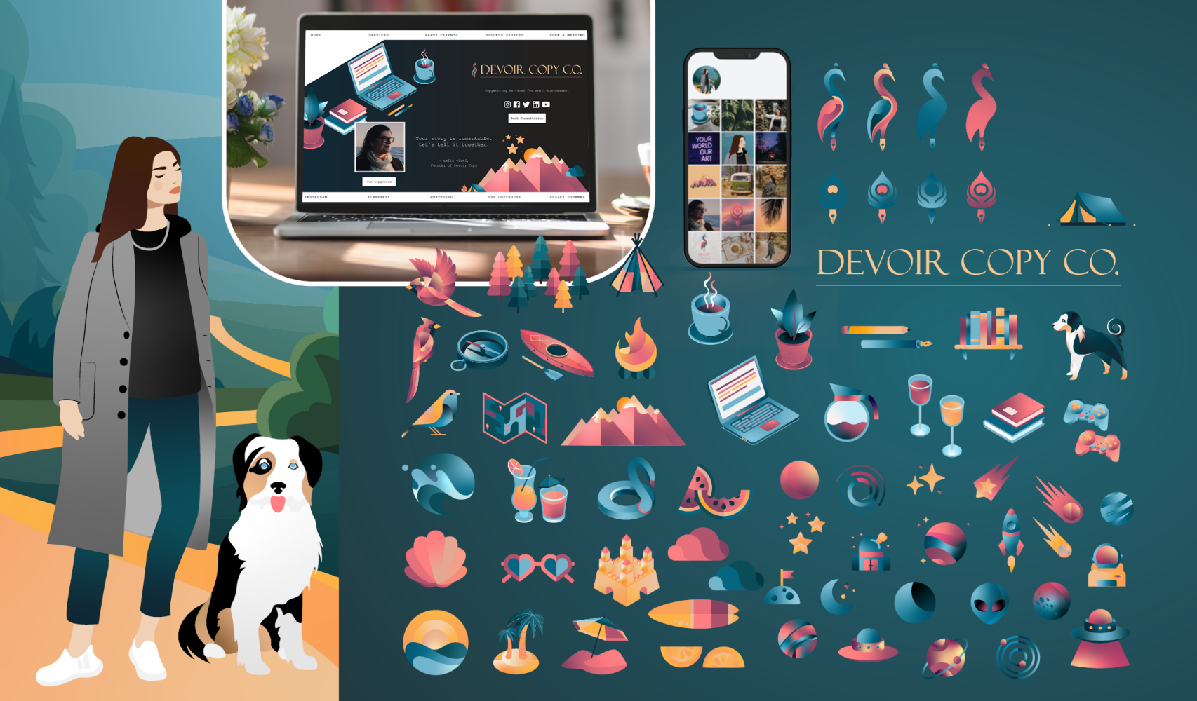 Brand Identity Design: Devoir Copy Co.