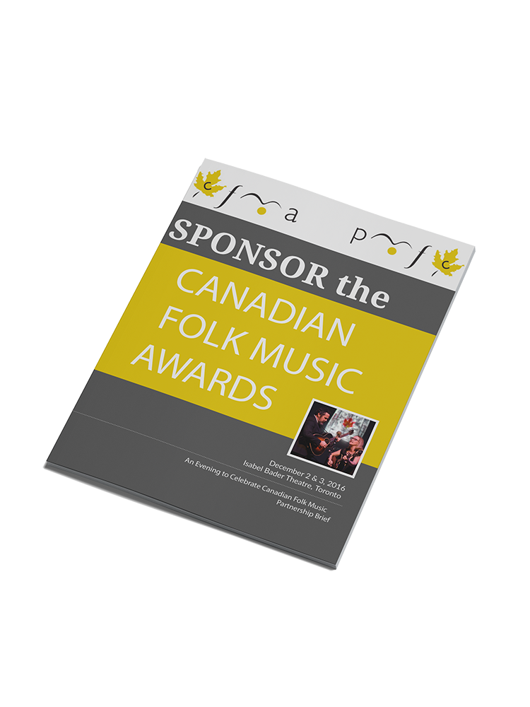 Canadian Folk Music Awards - Sponsorship Package Design