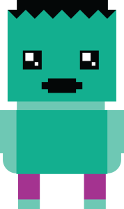 Smashing Good Pinatas pixel-art design: the Hulk